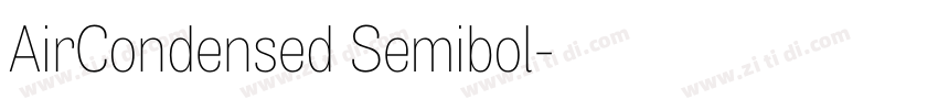 AirCondensed Semibol字体转换